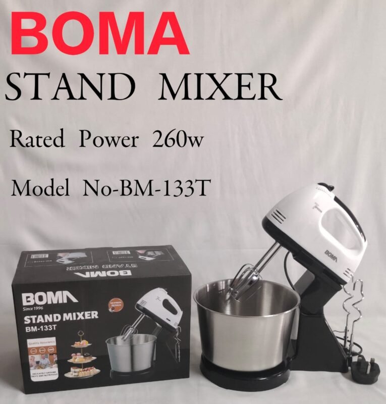 Boma 260W Stainless Steel Stand Mixer
