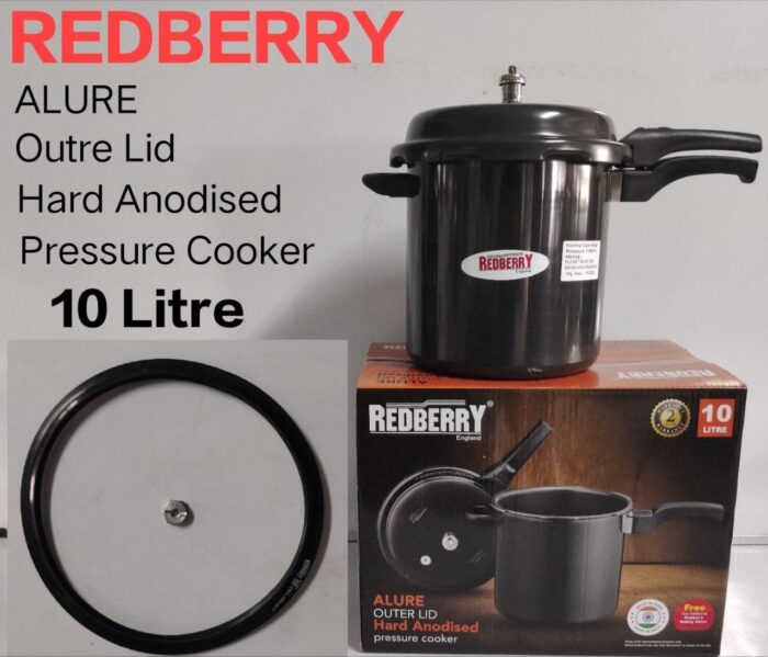 Redberry Hard Anodised Pressure Cooker