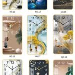 Rectangular Crystal Porcelain Clock with Silent Movement