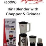 Signature 2-in-1 Blender with Chopper and Grinder SG-B809 600W