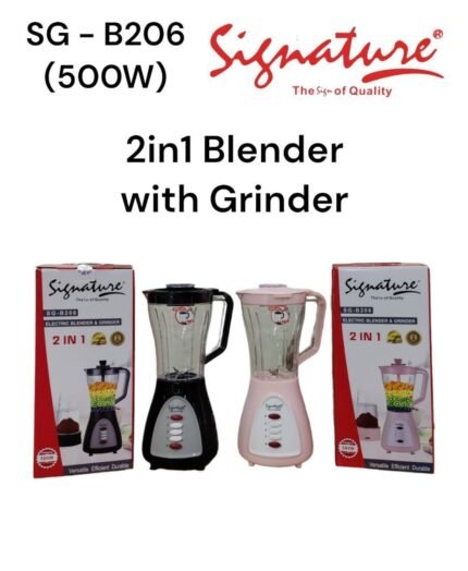 Signature 2-in-1 Blender with Grinder SG-B206 500W