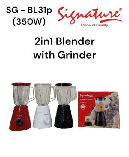 Signature 2 in 1 Blender with Grinder SG-BL13P 350W