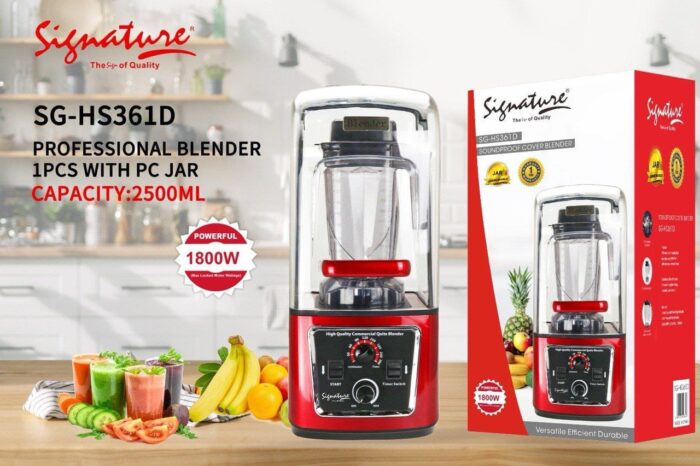 Signature 2.5 Ltr Commercial Blender SG-SH-361D- 1800W