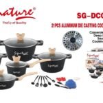 Signature 21pcs Aluminium Die Casting Cookware Set (SG-DCCSD21)