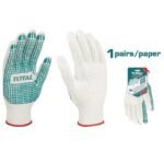 Total Knitted and PVC dots gloves-TSP11102