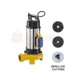 Submersible Sewage Pump with Cutter 3HP - V2000