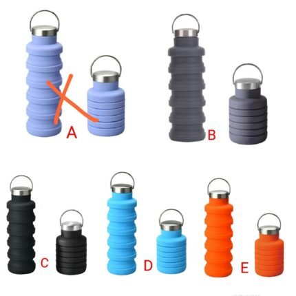 Collapsible Silicone Travel Water Bottle