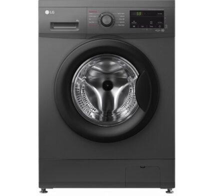 LG 8KG Front Load Washing Machine, F4J3TYG6J - Black