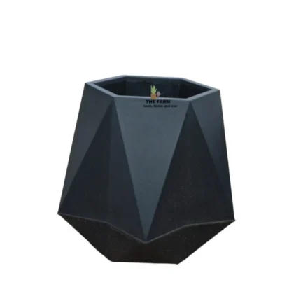 Prism-shaped Fiberglass Plant Pot