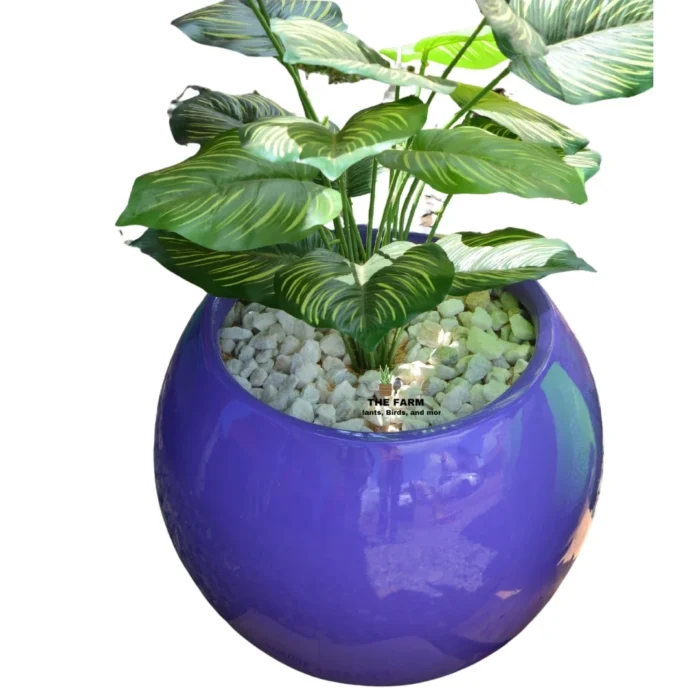 Round Fiber Glass Flower Pot