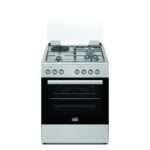 Simfer 3 Gas+1E Semi Inox standing Cooker - 6312NEI