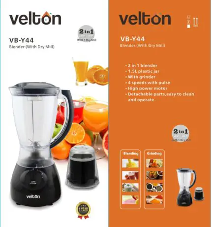 Velton 2-in-1 Blender -VB-Y44