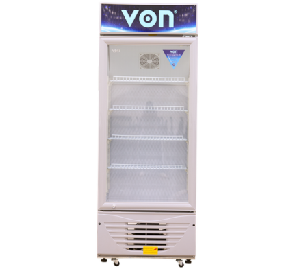 Von 158L showcase fridge VASC15DAG - Grey