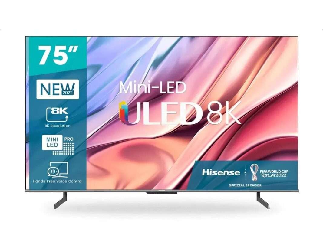 Hisense 75 Inch Mini LED 8K ULED Smart Android TV - 75U80H