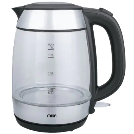 Mika 1.7L Glass Concealed Element Cordless Kettle