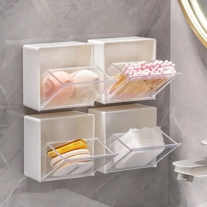 2pcs set Plastic Wall Mounted Storage Box