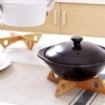 Bamboo Wooden Cross Pot Coaster