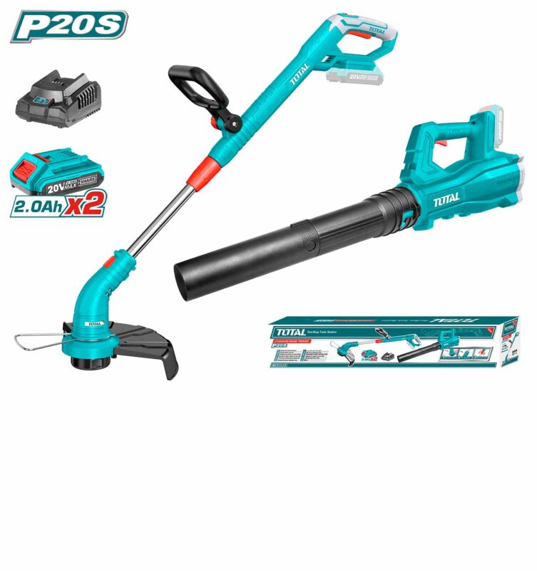 Cordless Lithium-Ion Grass Trimmer 2pcs Combo Kit - TOSLI23024