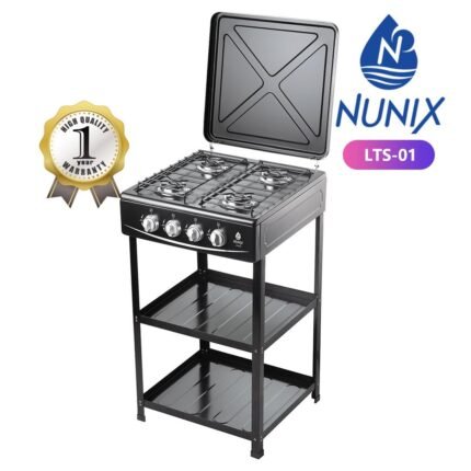 Nunix 4 Gas Burner Stove with Shelf – LTS-01