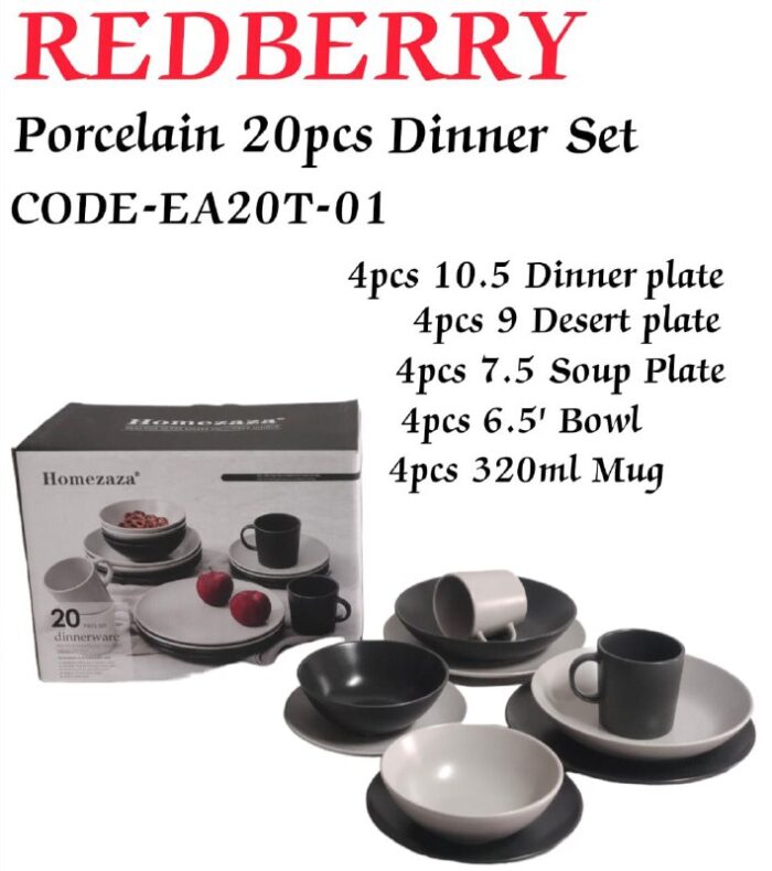 Redberry 20pcs Dinner Set