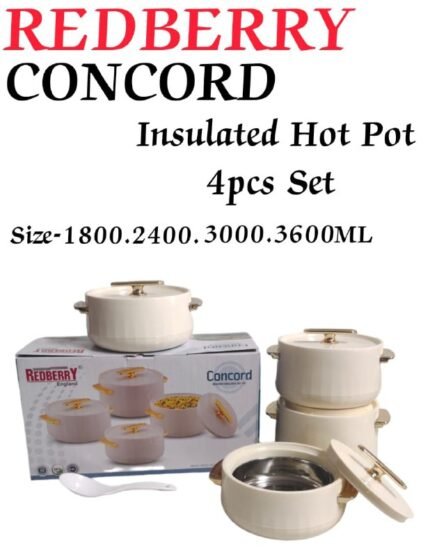 Redberry Concord Insulated 4pcs Hotpots