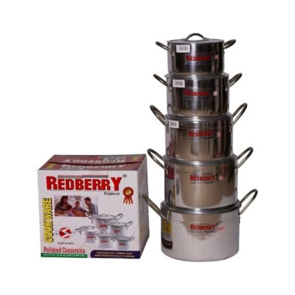 Redberry Heavy Duty Casserole 5pcs Cookware Set