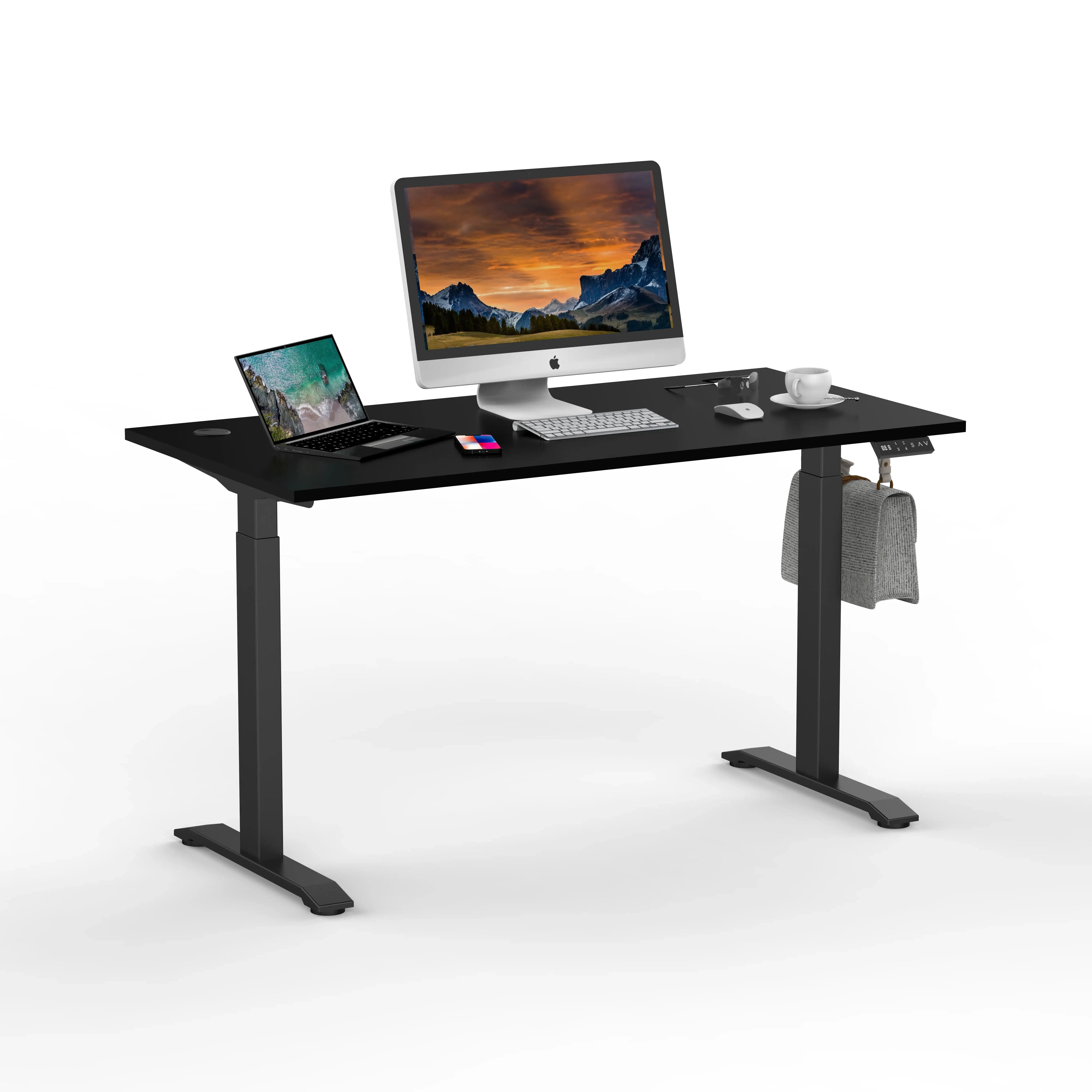1.2m Electric Adjustable Standing Desk-black