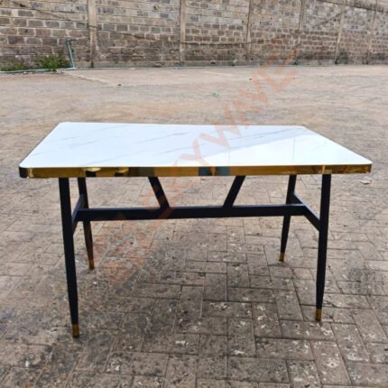 Nordic Marble Effect Dining Table 1.2M