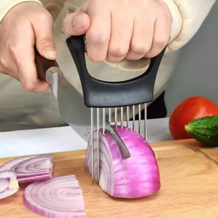 stainless steel comb-like food slice assistant1