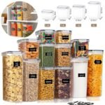 14Pcs Airtight Transparent Food Storage Containers