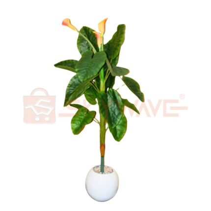 Artificial calla lily Plant with Fiberglass Pot