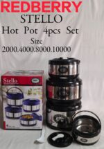 Redberry 4pcs Stainless Steel Insulated Hotpot Set -Stello