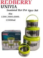 Redberry 4pcs Stainless Steel Insulated Hotpot Set - Image 3