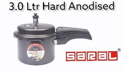 Saral 3Ltr Hard Anodized Pressure Cooker