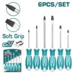 Total 6 Pcs Screwdriver Set-THT250606