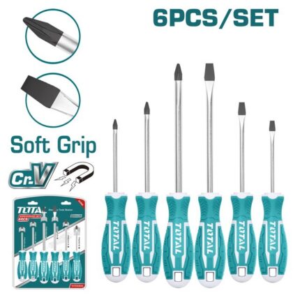 Total 6 Pcs Screwdriver Set-THT250606