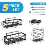 5-Piece Set Corner Shower Bathroom Organizer