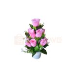 Pink Rose Artificial Plant