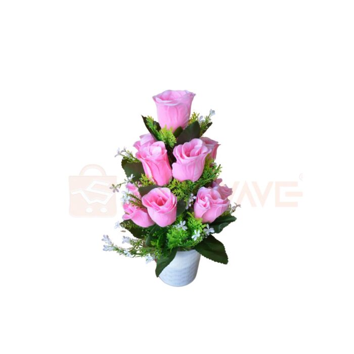 Pink Rose Artificial Plant