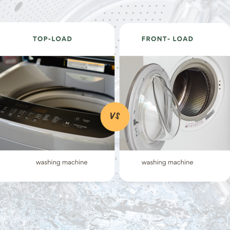 front-load and top-load washing machines