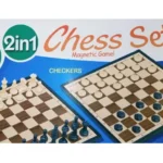 2-in-1 Chess and Checkers Board