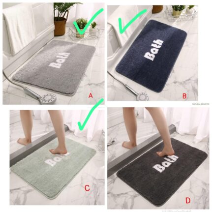 anti-slip absorbent door mat