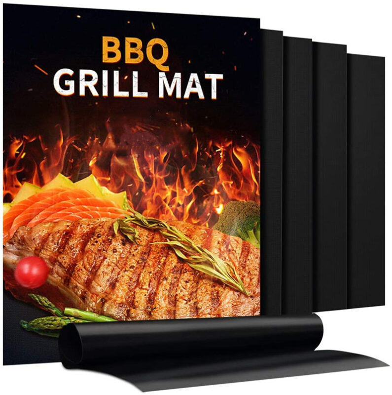 Non-stick barbecue grill mats