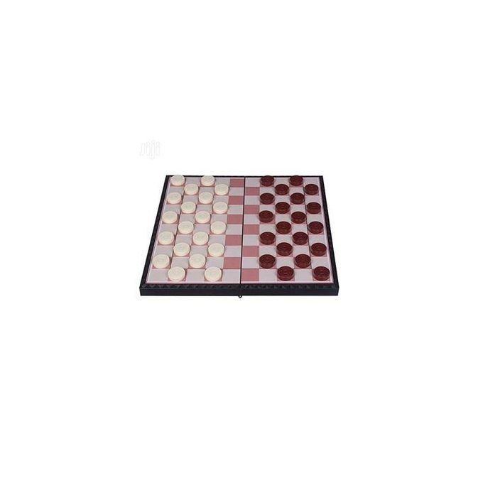 Magnetic Draught Checkers Board Game