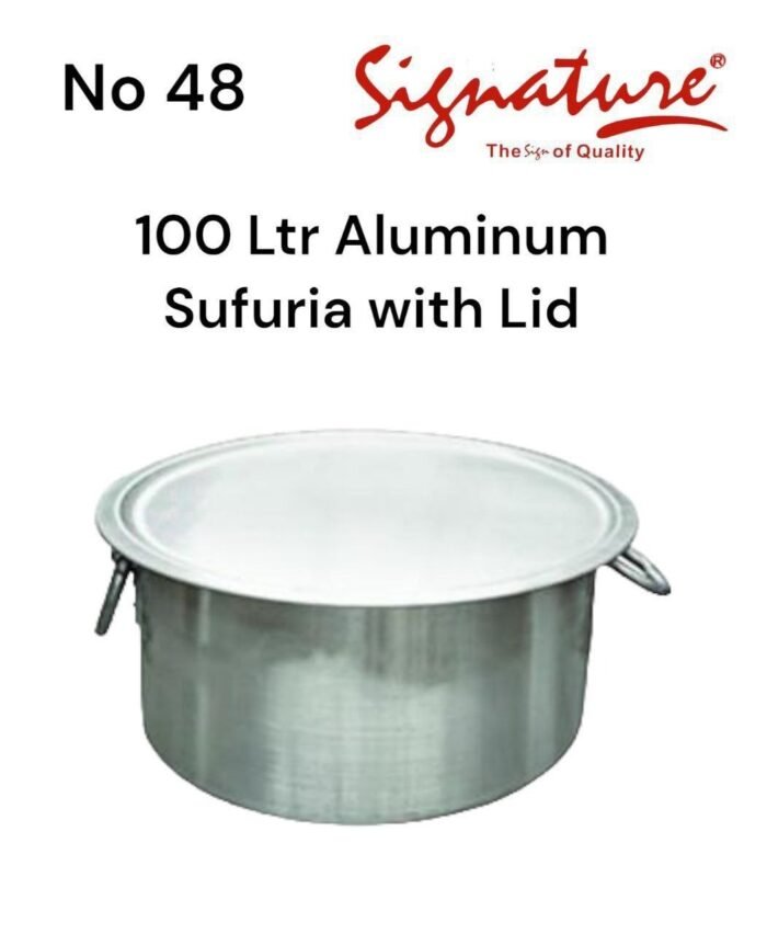 100 Ltr Aluminum Sufuria