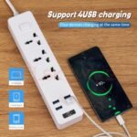 3 Way Extension Cable with 4 USB Ports