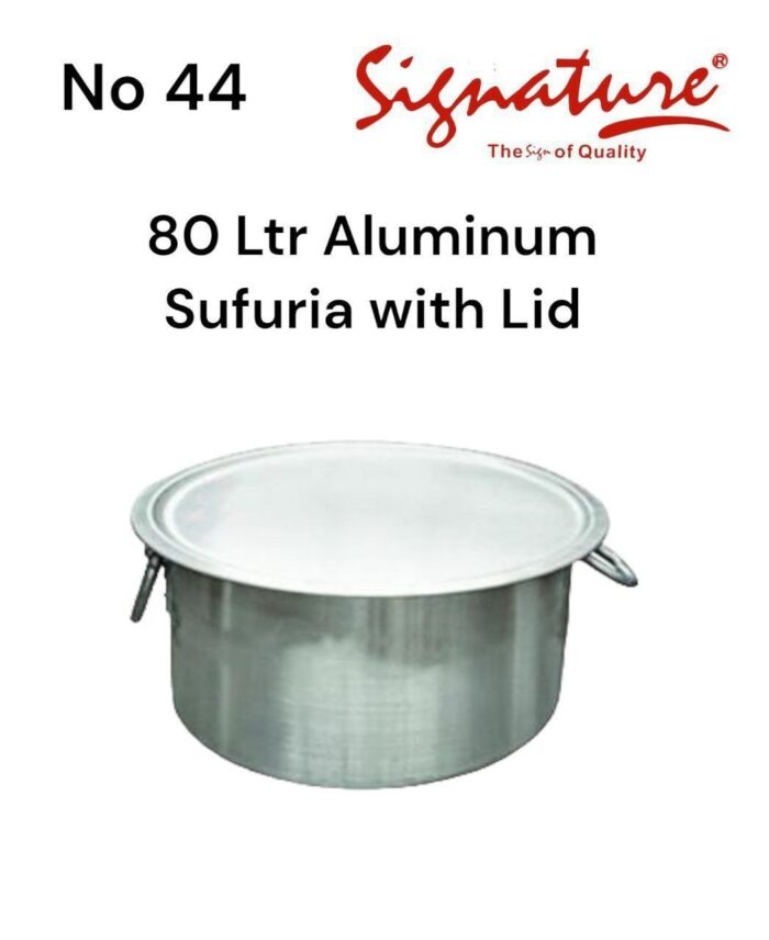 80 Ltr Aluminum Sufuria