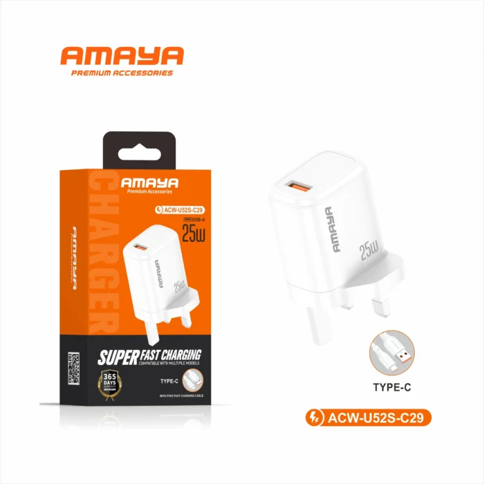 Amaya 25W single U GB 2in1 charger