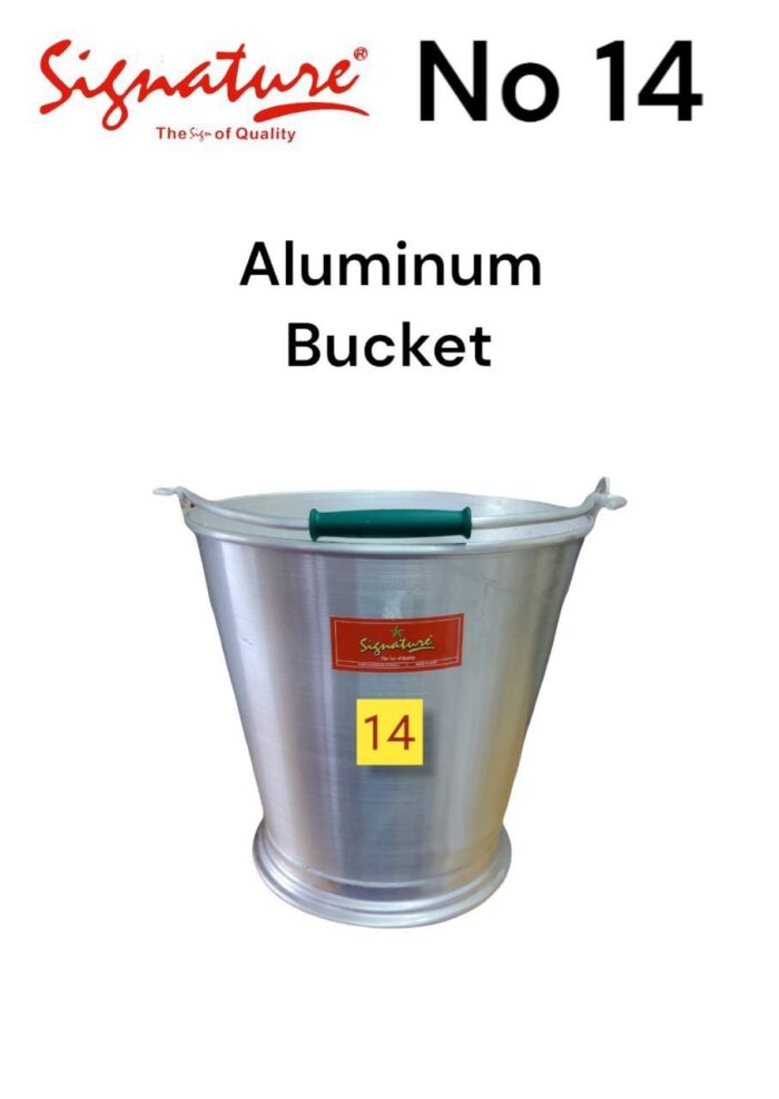 signature 14 liter aluminum milking bucket