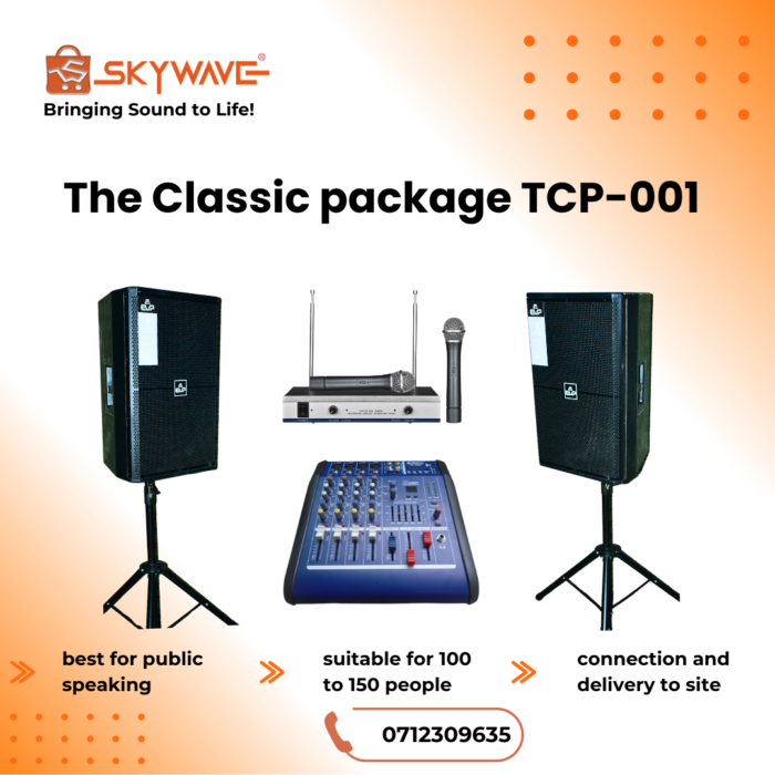 PA System for Hire 200 people-The Classic package TCP-001